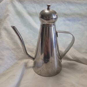 Mid Century Modern Stainless Steel Coffee Tea Pot Serve Wear